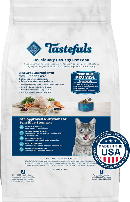 Blue Buffalo Tastefuls Cat Food – Chicken & Turkey, 15 lb.