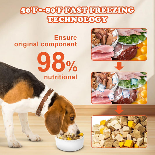 Freeze-Dried Dog & Cat Treats – 5 Protein, Grain-Free, Resealable.