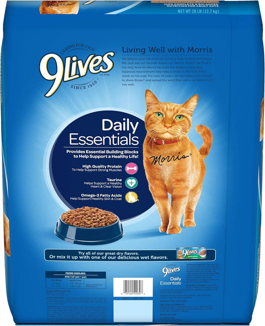 9Lives Cat Food – Chicken, Beef & Salmon Flavors, 28 lb.