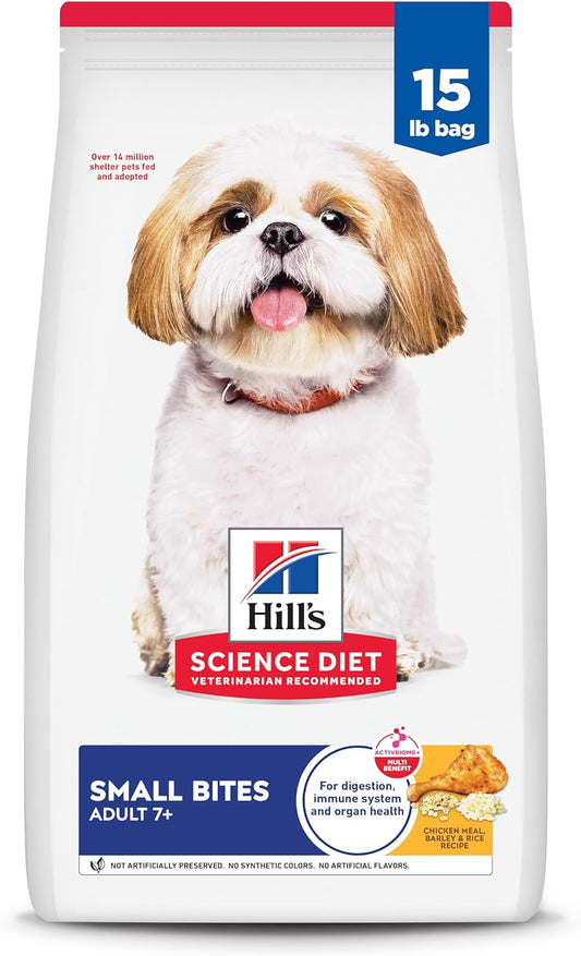Hill's Science Diet Adult 7+ Small Kibble Chicken & Rice – 15 lb