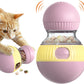 Cat Treat Toy – Chirping Sandpiper Ball, Adjustable Feeder, Puzzle for Indoor Cats.
