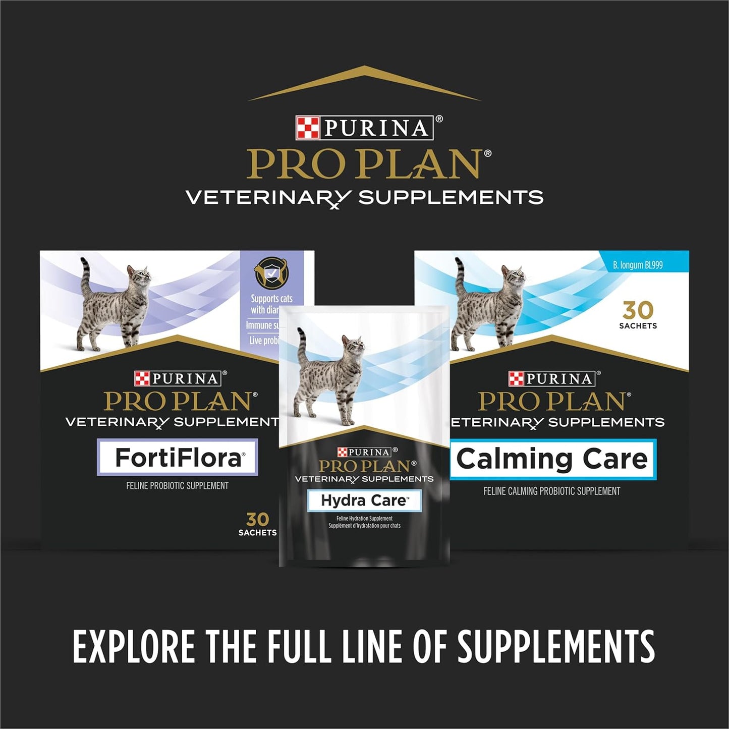 Purina FortiFlora Cat Probiotic – 30 ct, for Diarrhea Support.