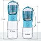 Portable Dog Water Bottle with Food Container – Travel Pet Dispenser for Dogs & Cats