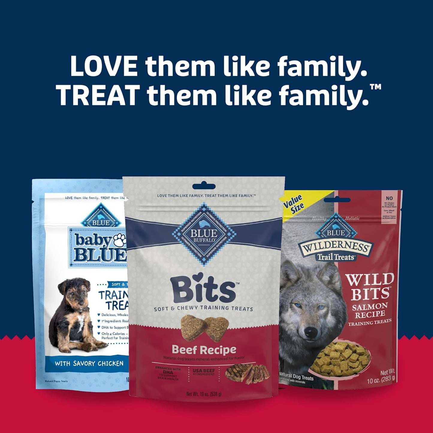 Blue Buffalo Bits – Soft Beef Training Treats, Natural, 19 oz.