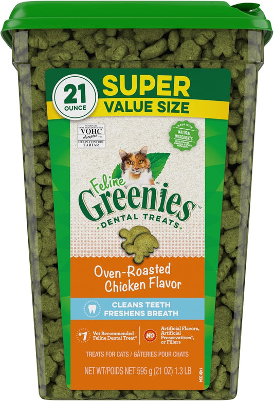 Greenies Dental Cat Treats – Chicken Flavor, 21 oz.