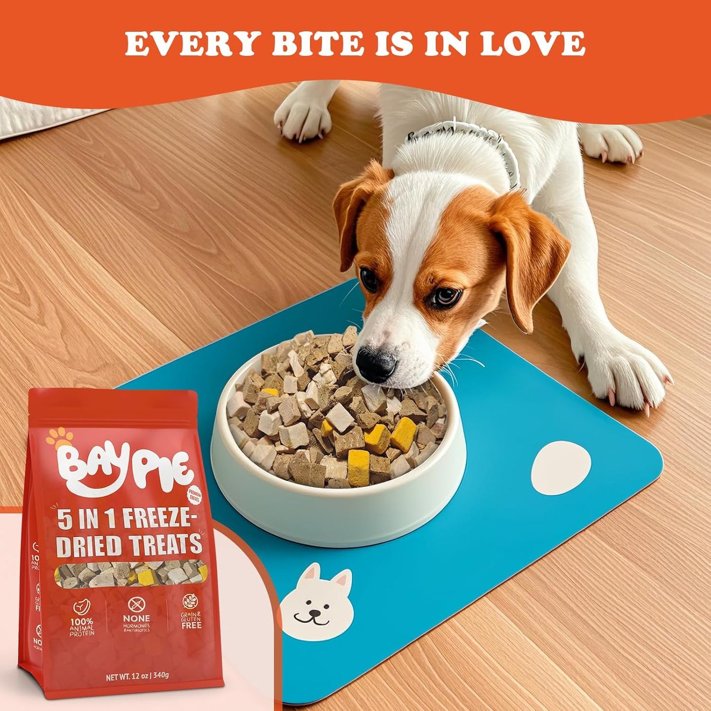 Freeze-Dried Dog & Cat Treats – 5 Protein, Grain-Free, Resealable.