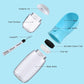 Portable Dog Water Bottle with Food Container – Travel Pet Dispenser for Dogs & Cats